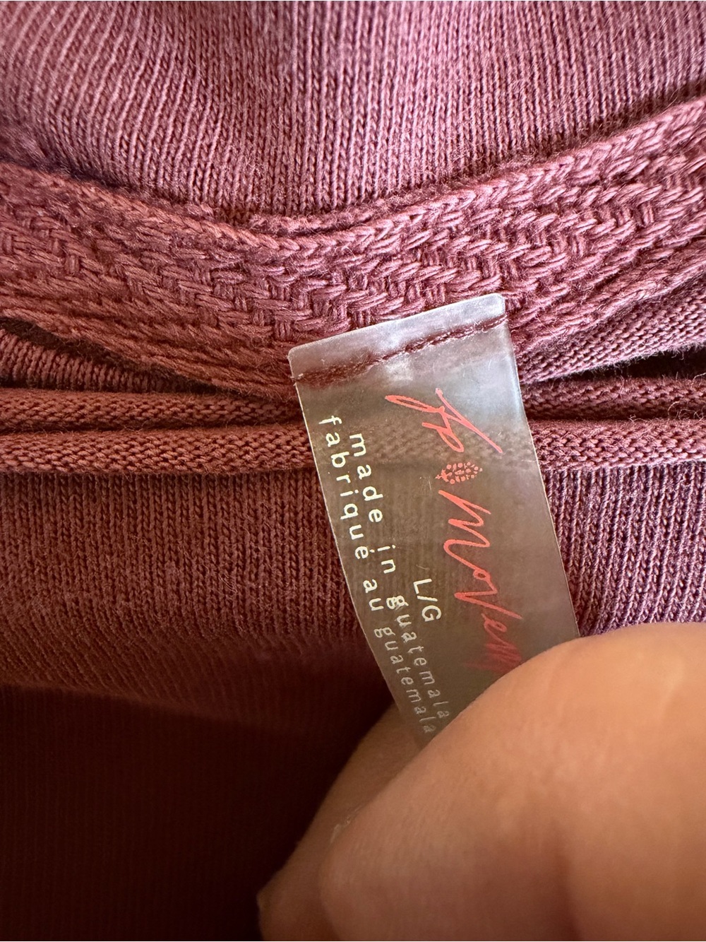 FP Movement by Free People Oversized Long Sleeve Tee in Dusty Rose - Picture 3 of 4